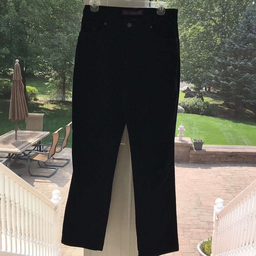 Black corduroy pants